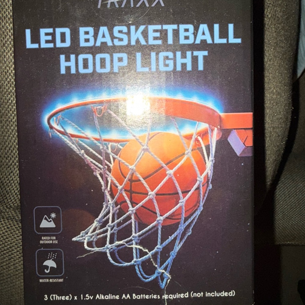 Trixxi LED Basketball Hoop Light - Vibrant Blue and Orange